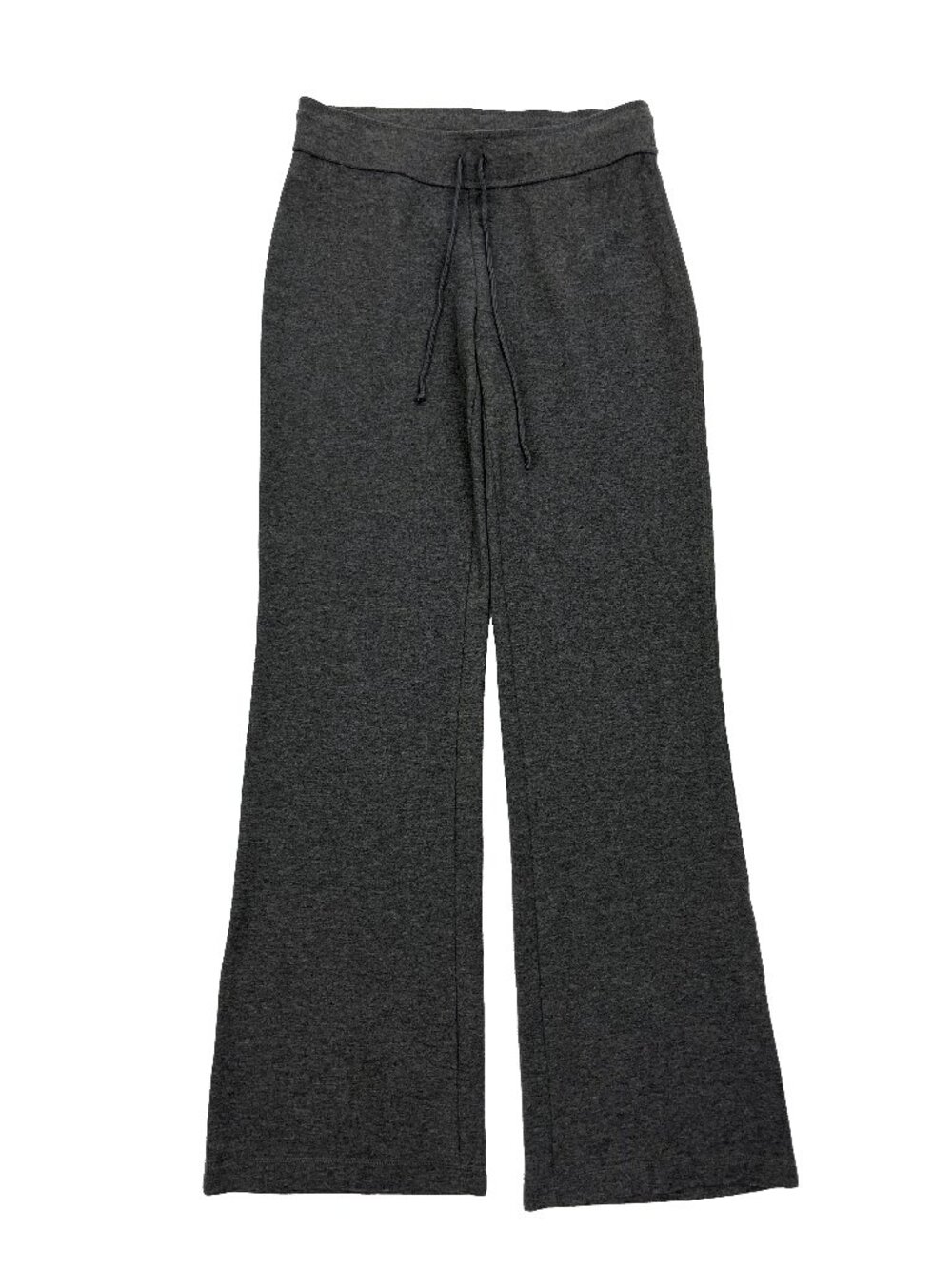 Express Stretch Drawstring Flare Elastic Waist Comfort Gray Pant Womens S